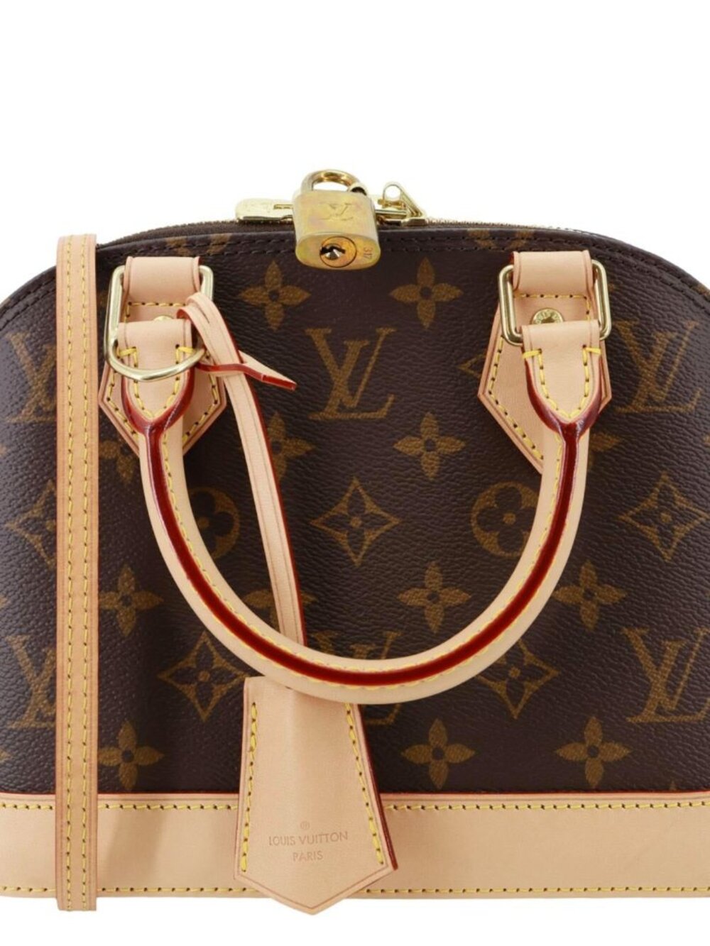 Louis Vuitton Alma BB Monogram Canvas Crossbody Bag Brown